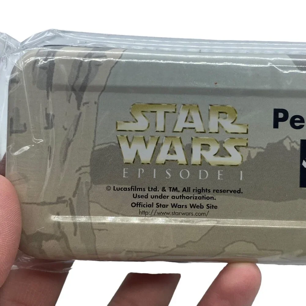 Star Wars Episode I Metal Pencil Box‎ Impact Inc. Featuring Anakin Jar Jar NEW